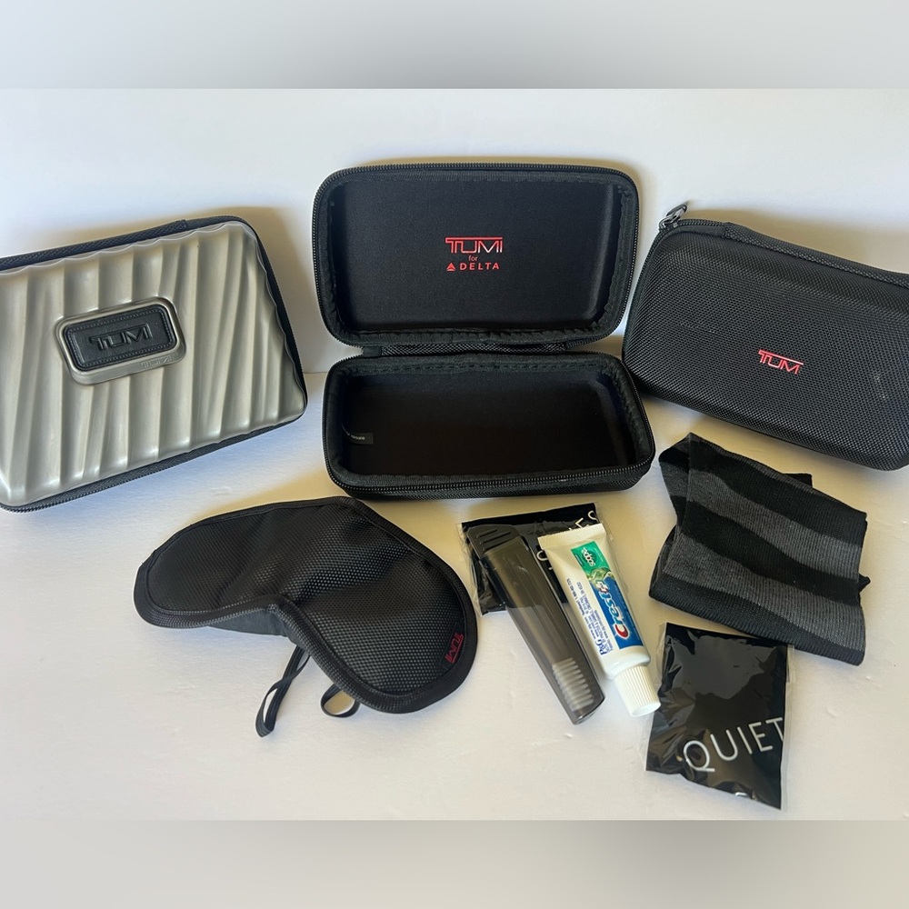TUMI airline first class amenities Kit.